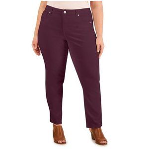Style & Co High-Rise Natural Straight-Leg Jeans 16